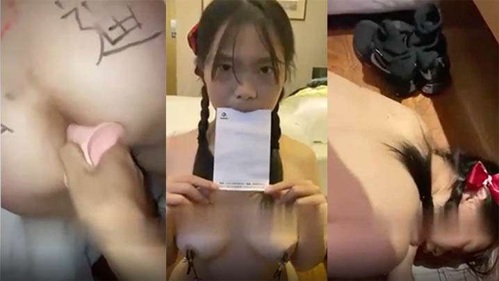 暴力SM母狗调教成骚母狗边口边自慰喝尿的